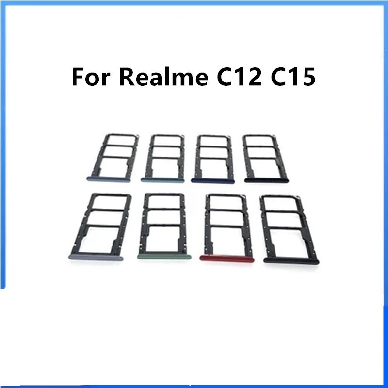 สําหรับrealme C12 C15 SIM TRAY SIM CARD HOLDER TRAY SIM SLOT ADAPTER REPLACEMENT PART