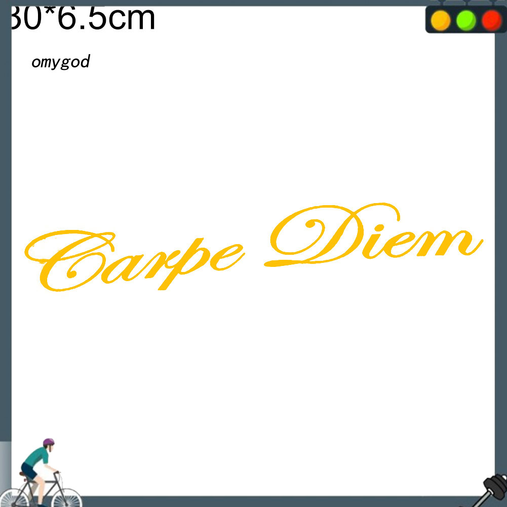OMG Carpe Diem Letters Design Car Vehicle Front Windshield Stickers Decor