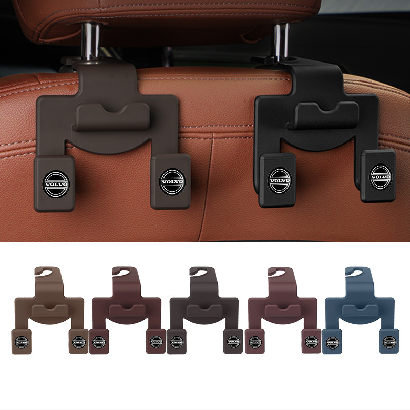 รถเบาะหลัง Hook แขวนผู้ถือโทรศัพท์มือถือรถที่นั่ง Headrest Hook ภายในรถสําหรับ Volvo AWD V90 XC40 XC