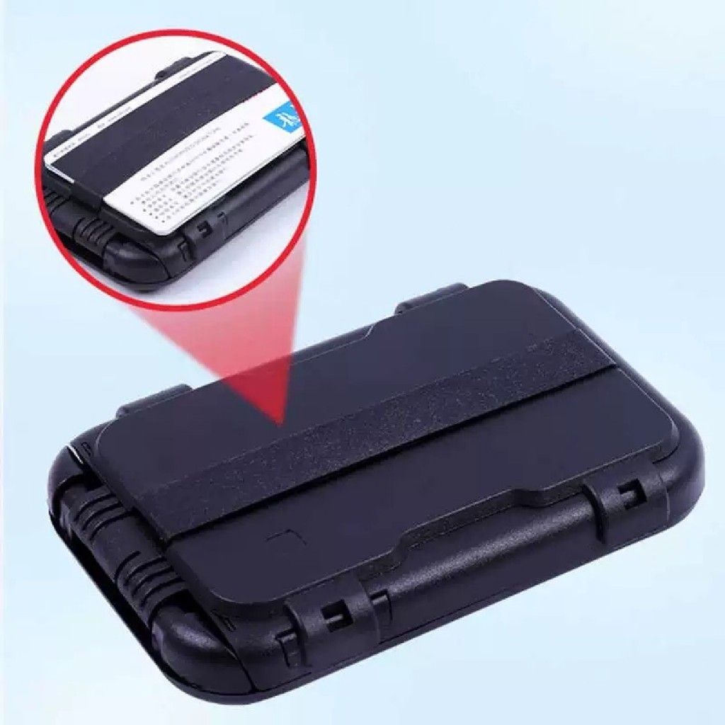 rfid blocking card holder กระเป๋าสตางค์ใส่นามบัตร บัตรเครดิต กันขโมย กันน้ำ สีดำพลาสติก