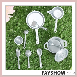 Fay ชุดเครื่องครัวจิ๋ว สเกล 1:12 สําหรับบ้านตุ๊กตา 10 11 ชิ้น