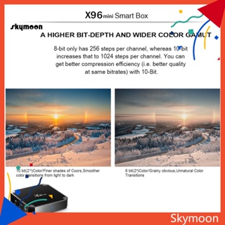 Skym* X96mini กล่องรับสัญญาณสมาร์ททีวี HD 1GB+8GB WiFi 4K S905W Quad Core หลายภาษา ประสิทธิภาพสูง สําหรับ Android 71