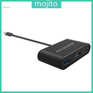 Mojito ตัวแปลงโปรเจคเตอร์ทีวี Type C USB 3 0 1080P