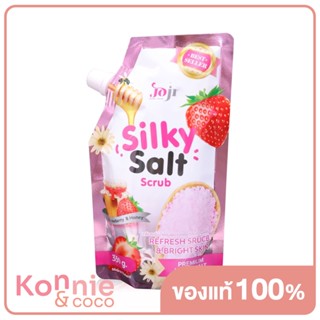 JOJI Secret Young Silky Salt Scrub Strawberry Honey 350g โจจิ ซีเคร็ท ยัง เกลือสครับน้ำหอม สูตรรีเฟชรผิว เพิ่มความสด...