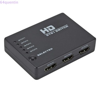 Quentin 5 พอร์ต HDMI- เข้ากันได้กับสวิทช์, ตัวแปลงวิดีโอ 5 in1 HDMI สวิทช์, 5 in 1 ออก Hub HD 1080p สําหรับ HDTV / แล็ปท็อป / PC / โปรเจคเตอร์ / กล้องวิดีโอ / เกมคอนโซล