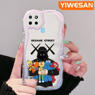 เคสโทรศัพท์มือถือแบบนิ่ม ใส กันกระแทก ลายการ์ตูน Sesame Street สําหรับ Realme C21Y C25Y