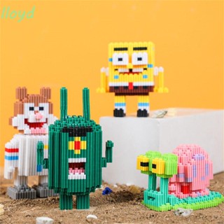 Lloyd ชุดของเล่นตัวต่อ โมเดลการ์ตูน Spongebobed DIY สําหรับเด็ก