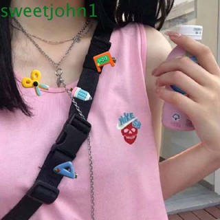 Sweetjohn กิ๊บติดผมอะคริลิคเรซิ่น ทรงสามเหลี่ยม ขนาดเล็ก สไตล์เกาหลี แฟชั่น สําหรับเด็กผู้หญิง