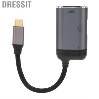 Dressit Type C To HD VGA Adapter PD 100W 4K 60HZ Supported USB U