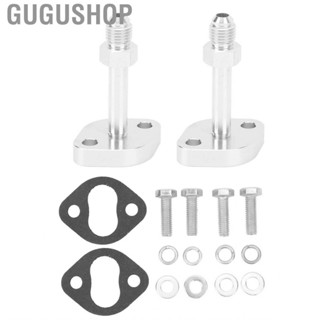 Gugushop Turbo Oil Feed Restricter Flange Deformation Proof Adapter Restrictor Steel M6 Bolts for Car