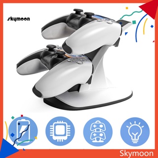 Skym* แท่นชาร์จจอยเกม Ps5 พร้อมไฟแสดงสถานะ ป้องกันแรงดันไฟฟ้าเกิน ใช้งานง่าย สําหรับเกมเมอร์เอเชียตะวันออกเฉียงใต้