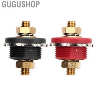 Gugushop Thru Panel Terminal Safe Connection High Strength Stable Performance 3/8in Zinc Alloy Brass Stud Junction for Boat