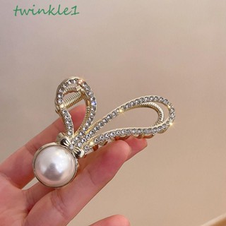 Twinkle1 กิ๊บติดผม รูปหูกระต่าย ประดับเพชร พลอยเทียม ขนาดใหญ่ เครื่องประดับ สําหรับผู้หญิง