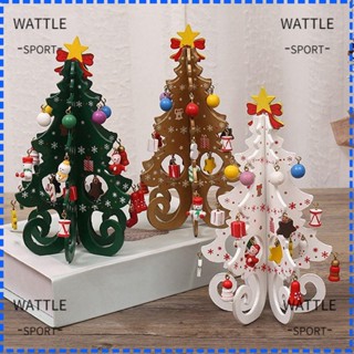 Wattle จี้ไม้แฮนด์เมด DIY สําหรับตกแต่งต้นคริสต์มาส