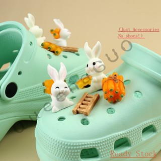 Rabbit decoration CROCS Jibbitz set（ไม่รวมรองเท้า）CROCS Jibbitz จี้กระดุม 3D อุปกรณ์เสริม สําหรับตกแต่งรองเท้า diy