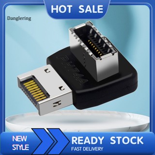 Dl อะแดปเตอร์เชื่อมต่อเมนบอร์ด ความเร็วสูง Usb 31 Type-E 90 องศา สําหรับคอมพิวเตอร์