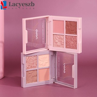 Lacyeszb อายแชโดว์พาเลทชิมเมอร์ 4 สี ติดทนนาน