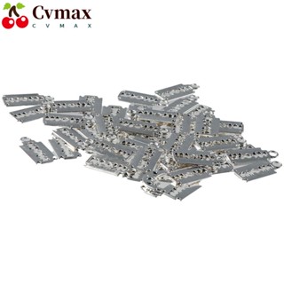 Cvmax จี้ลูกปัดทิเบต สีเงิน 32*10 มม. 100 ชิ้น