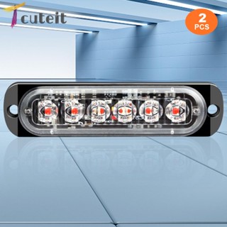 Tcuteit ไฟฉุกเฉิน Led 6 ดวง 12V-24V สําหรับติดรถยนต์ รถจักรยานยนต์ รถบรรทุก