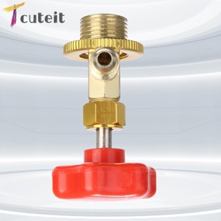 Tcuteit สวิตช์เครื่องปรับอากาศรถยนต์ เหล็กทองแดง กันรั่ว M14 1 4 นิ้ว