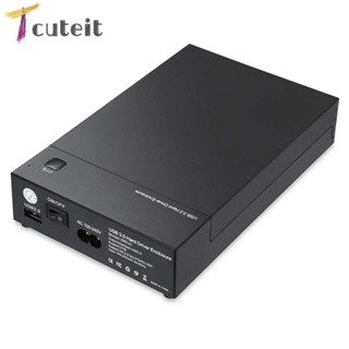 Tcuteit 396U3 กล่องฮาร์ดไดรฟ์ภายนอก USB 3.0 เป็น 2.5 3.5 นิ้ว SATA