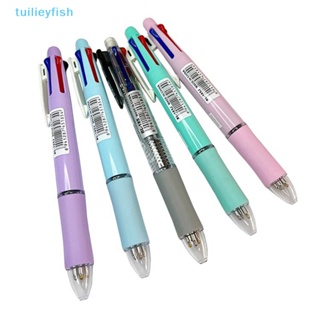 Tuilieyfish 5 In 1 ปากกาลูกลื่น 4 สี พร้อมไส้ปากกา และไส้ดินสอ สําหรับสํานักงาน โรงเรียน