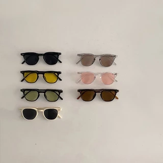 Retro สีสันเลนส์เด็กแว่นตากันแดดกลางแจ้ง Sun Protection เด็กชายหญิงแว่นตากันแดด Casual Travel เด็กแว่นตา