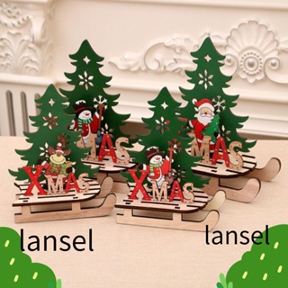 Lansel ตุ๊กตาซานตาคลอส แบบไม้ สําหรับตกแต่งต้นคริสต์มาส DIY