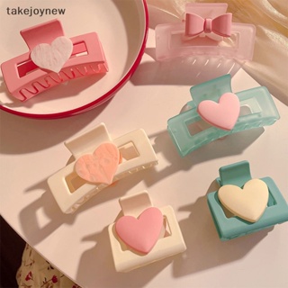 [takejoynew] กิ๊บติดผม รูปหัวใจ ฉลามน่ารัก ขนาดใหญ่ สีชมพู เครื่องประดับ สําหรับผู้หญิง