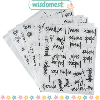 WISDOMEST สติกเกอร์ มีกาวในตัว สีดํา สําหรับติดถังขยะ มี 8 แผ่น 8 แผ่น