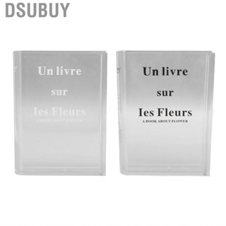 Dsubuy Book Flower Vase  Safe Clear Acrylic Minimalist for Home Decor