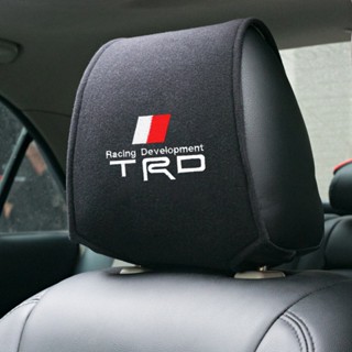 Trd ปลอกหมอนรองศีรษะ ผ้าฝ้าย พร้อมกระเป๋า สําหรับเบาะรถยนต์ 1 ชิ้น