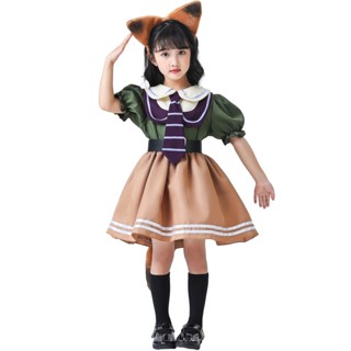 [0709]SZMRP-COS-G M-XL Judy Nick Fox Costume Cos Costume Girls Childrens Dress Dancing Dress Comic  Gift  Animation  Cosplay N3Y9