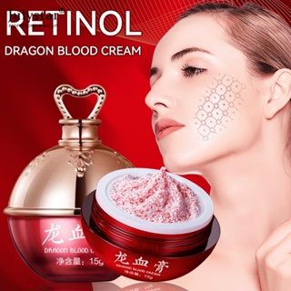 JULYSTAR Retinol Dragon&amp;#39;s Blood Cream 15g Placenta Royal Dragon&amp;#39;s Blood Balm Rejuvenation Repairing และ Moisturizing ผิวส่วนผสมธรรมชาติครีมต่อต้านริ้วรอย