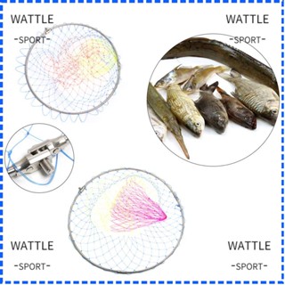 Wattle ตาข่ายพับได้ ทนทาน สําหรับตกปลา