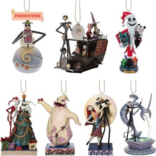 Doublepeony จี้อะคริลิค รูปการ์ตูนอนิเมะ The Nightmare Before Christmas สําหรับแขวนตกแต่งกระจกมองหลังรถยนต์ ปาร์ตี้คริสต์มาส