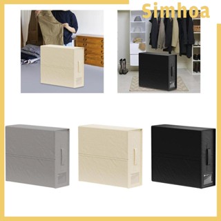 [SIMHOA] กล่องจัดเก็บผ้าปูที่นอน แบบพับได้ ขนาด 38x12x31.5 ซม. พร้อมหน้าต่าง