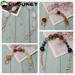 Chookey สายกระเป๋าถือ ประดับลูกปัดเรซิ่น หลากสี แบบเปลี่ยน DIY