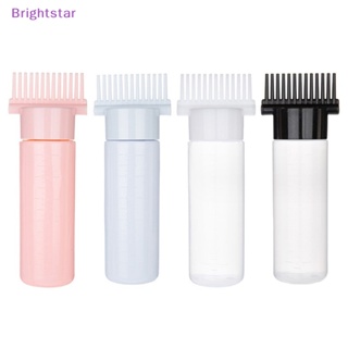 Brightstar ขวดรีฟิล 120 มล. สําหรับย้อมสีผม แชมพู พลาสติก หวีจ่ายน้ํามัน ร้านทําผม เครื่องมือจัดแต่งทรงผม ใหม่