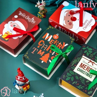 Lanfy กล่องขนม ลายซานตาคลอส ช็อคโกแลต คริสต์มาส 5 ชิ้น