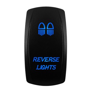 สวิตช์โยกโลโก้ REVERSE LIGHTS Led 5 Pin 12V 20A SPST ON OFF อุปกรณ์เสริม สําหรับรถยนต์ เรือ Carling Arb Narva 4x4 1 ชิ้น