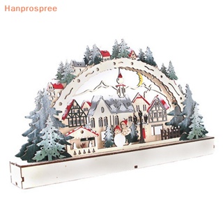 Hanprospree&gt; โคมไฟ LED รูปคริสต์มาส สําหรับตกแต่งหน้าต่าง ห้างสรรพสินค้า