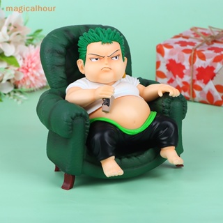 Magicalhour^^ โมเดลฟิกเกอร์ PVC รูปการ์ตูนอนิเมะ Fat Zoro Luffy Sanji ของขวัญ สําหรับตกแต่ง