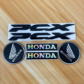 สติกเกอร์ตราสัญลักษณ์ PCX 3D สําหรับติดตกแต่งล้อรถมอเตอร์ไซค์ PCX125 PCX150 PCX160