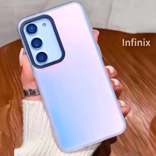 เคสโทรศัพท์มือถือเลเซอร์ หลากสี สําหรับ Infinix Hot 8 Lite 10 Lite 10 Play 12 Play NFC 12i 20 Play 30 Play 30i