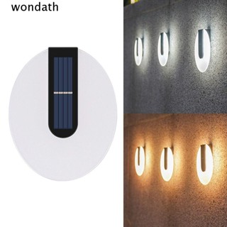 Wonda โคมไฟติดผนัง พลังงานแสงอาทิตย์, สีขาว / อบอุ่น กันน้ํา ผนัง Sconce, อะคริลิค LED โคมไฟสวนกลางแจ้ง