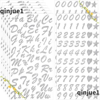 สติกเกอร์ตัวอักษร PRINTLI สติกเกอร์ PVC สีเงิน สติกเกอร์ตกแต่ง สติกเกอร์ตัวเลข DIY