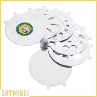 [Lovoski1] พัดอลูมิเนียม แบบพับได้ ประดับเพชร และพลอยเทียม สําหรับวัดมิลลิเมตร เครื่องประดับ