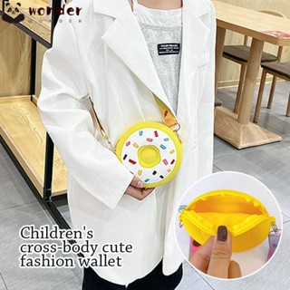Wonder กระเป๋าสะพายข้าง สีรุ้ง ปรับได้ สําหรับเด็กผู้หญิง