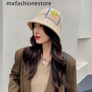 Mxfashione หมวกบักเก็ตลําลอง กันแดด ลายดอกไม้ สไตล์เกาหลี แฟชั่นฤดูใบไม้ร่วง และฤดูหนาว สําหรับผู้ชาย